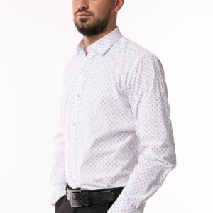 Camașă Dast Cardin – Gală – Alb Pixelată