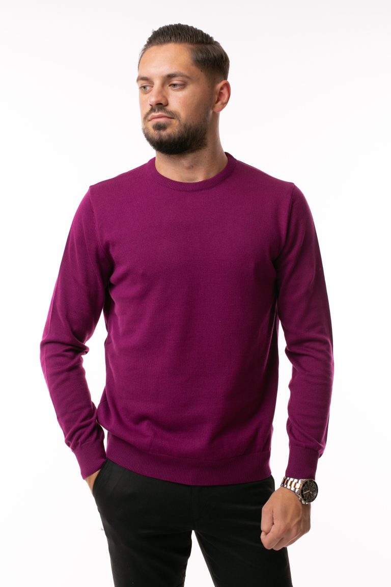 Pulover Tony Montana La Baza Gâtului – Magenta