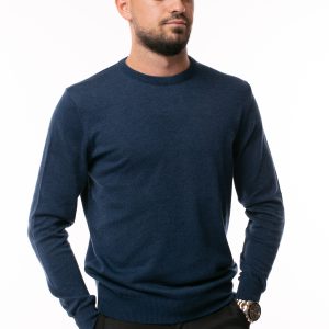 Pulover Tony Montana La Baza Gâtului – Albastru