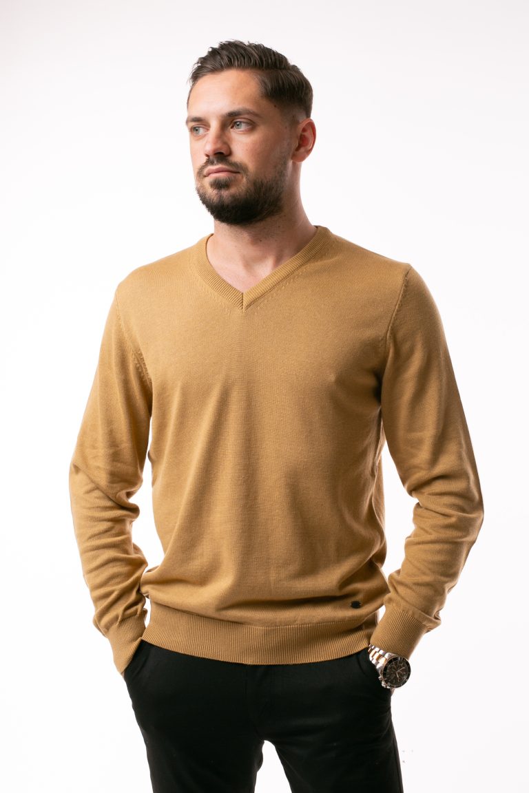 Pulover Tony Montana Cu Anchior – Galben Mustar