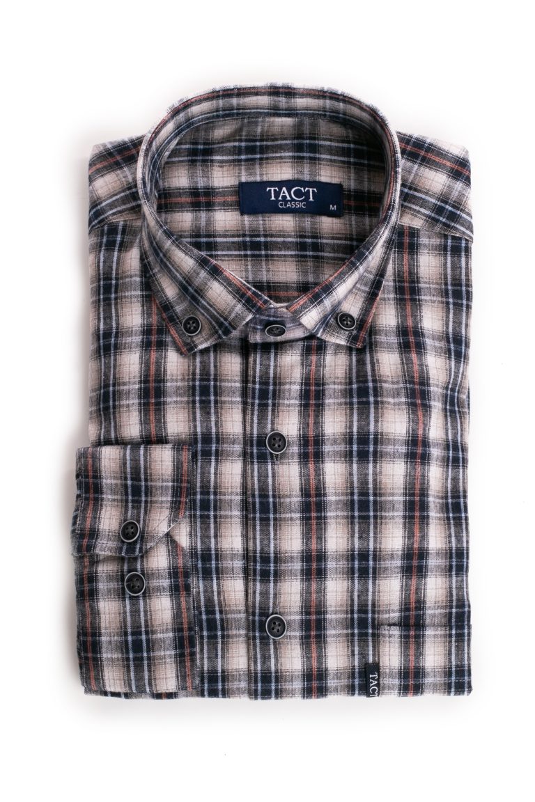 Cămașă bărbătească Tact din lână – în carouri